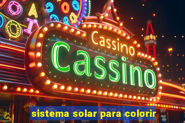 sistema solar para colorir